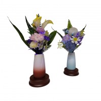 お花も花器も光る（品番T・U）