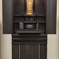 オーク材(ブラック)台付《国産》